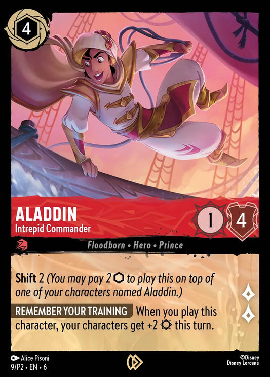 Aladdin - Intrepid Commander - 9/P2 - Promo - Disney Lorcana