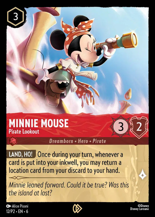 Minnie Mouse - Pirate Lookout - 12/P2 - Promo - Disney Lorcana