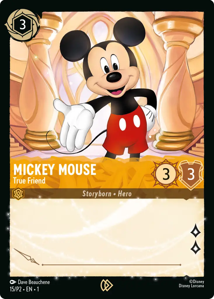 Mickey Mouse - True Friend - 15/P2 - Promo - Disney Lorcana