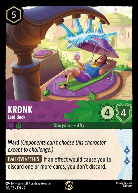 Kronk - Laid Back - 20/P2 - Promo - Disney Lorcana