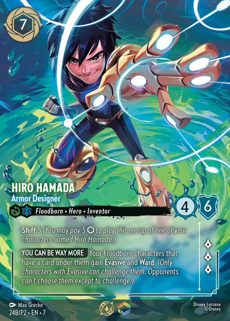 Hiro Hamada - Armor Designer - 24B/P2 - Promo - Disney Lorcana