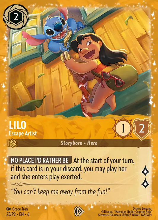 Lilo - Escape Artist - 25/P2 - Promo - Disney Lorcana