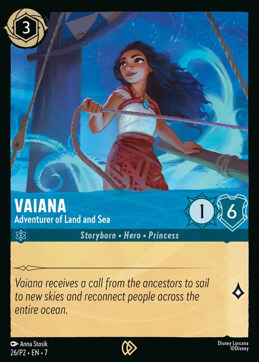 Moana - Adventurer of Land and Sea - 26/P2 - Promo - Disney Lorcana