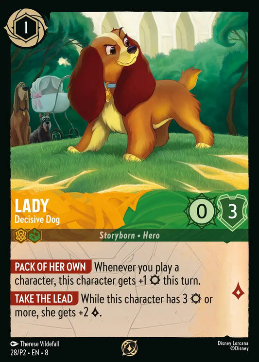 Lady - Decisive Dog - 28/P2 - Promo - Disney Lorcana